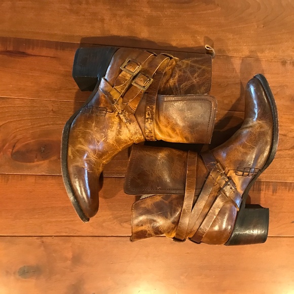 Freebird by Steven Shoes - FREEBIRD BY STEVEN SAINT COGNAC LEATHER BOOT SIZE 11